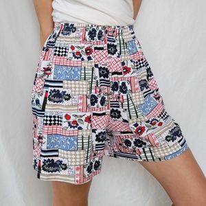 Vintage 80s Patterned Shorts